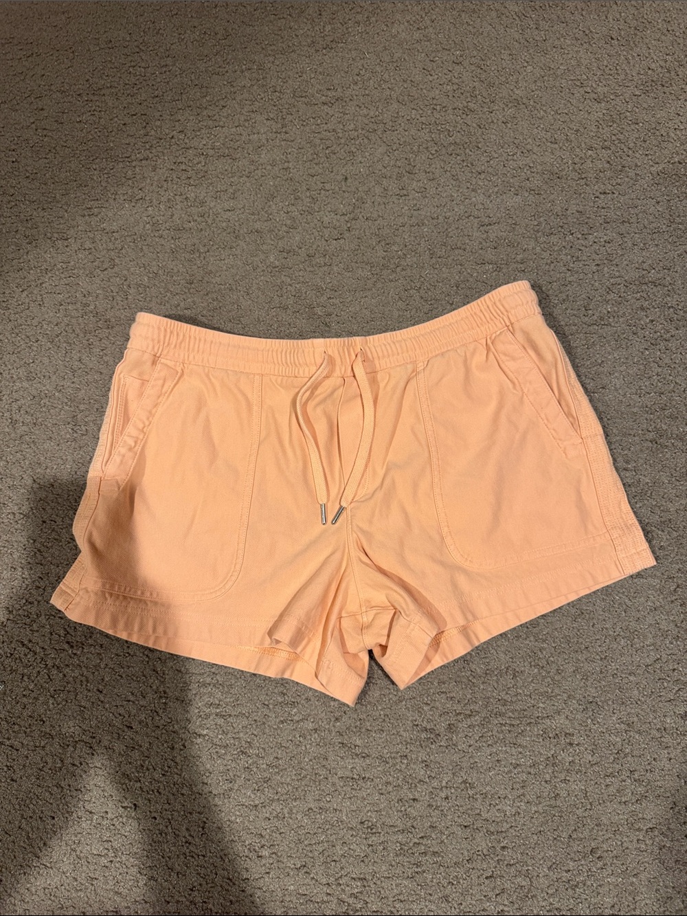 Women’s Peach Drawstring Casual Shorts
